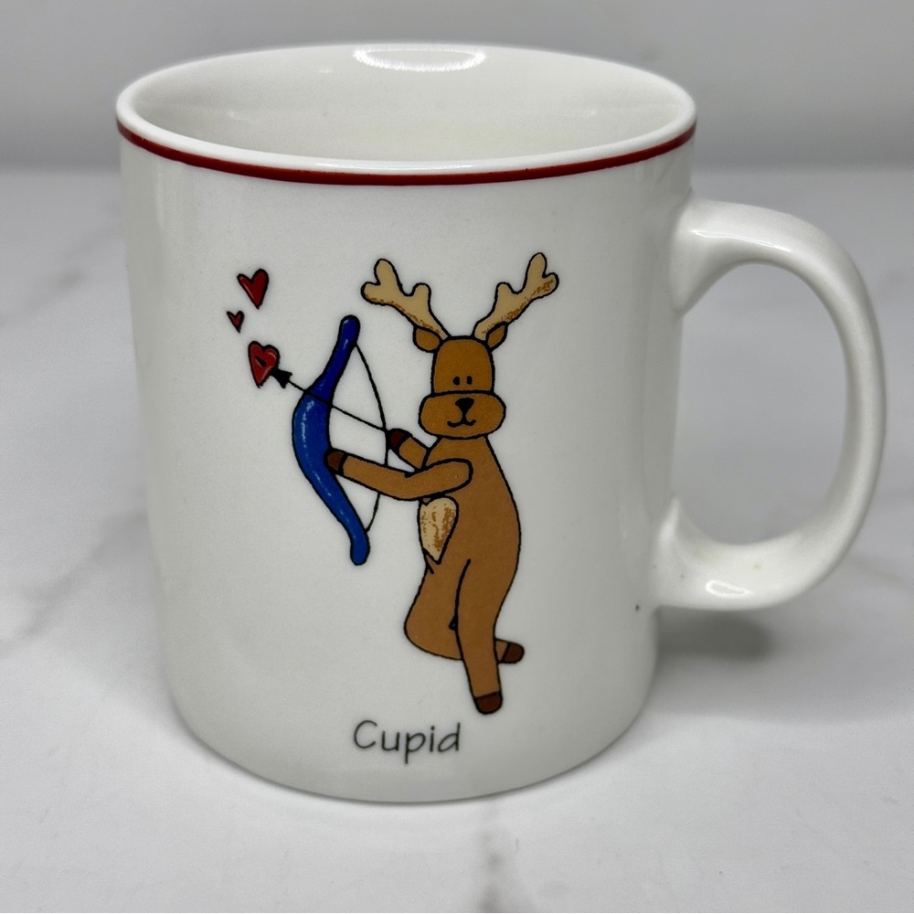 CUPID Mug Santa's Reindeer Christmas